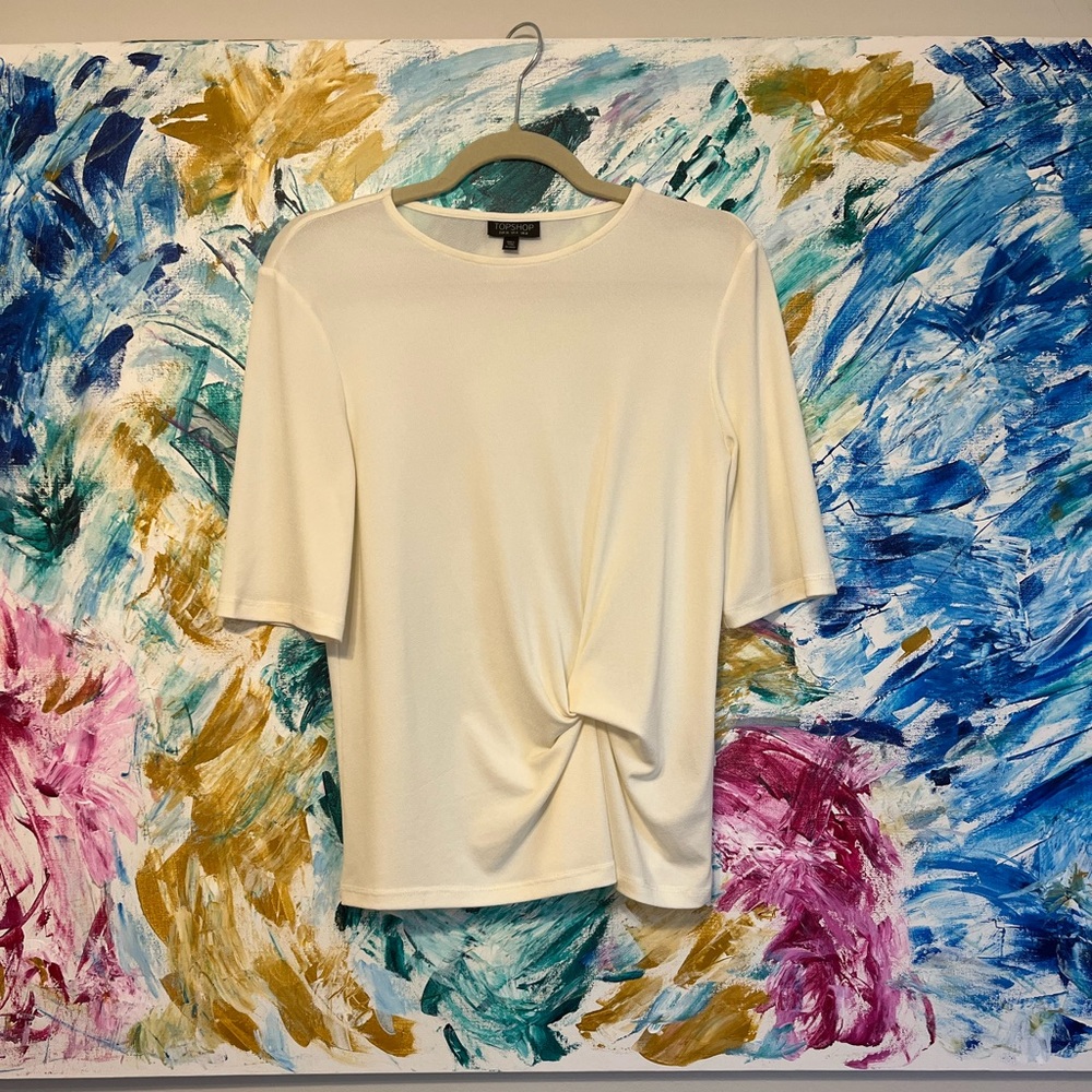 Topshop Cream Top